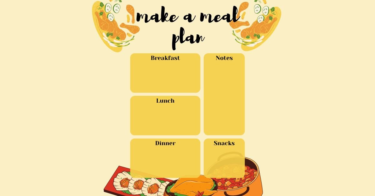 make a meal plan