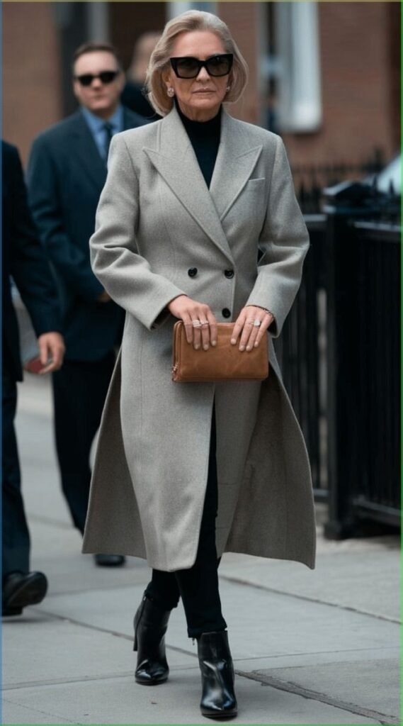 lady wearing grey gown